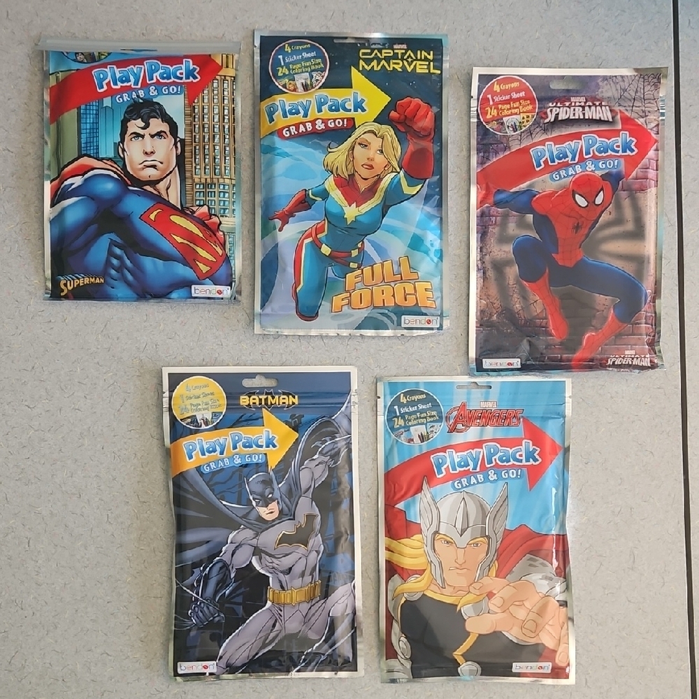 Superhero Play Pack Grab & Go Set